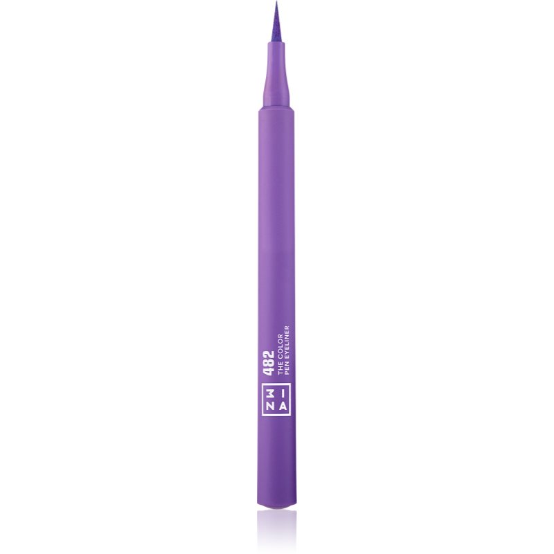 3INA The Color Pen Eyeliner tartós szemfilc árnyalat 482 - Purple 1 ml-Ár
