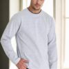 40222 Dewberry Double Crew Neck Mens Sweatshirt-GREY