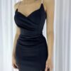 40291 Dewberry Evening Engagement Wedding Graduation Dress-BLACK