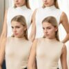 45246 Dewberry 4-Piece Sleeveless Body Set-WHITE-CREAM