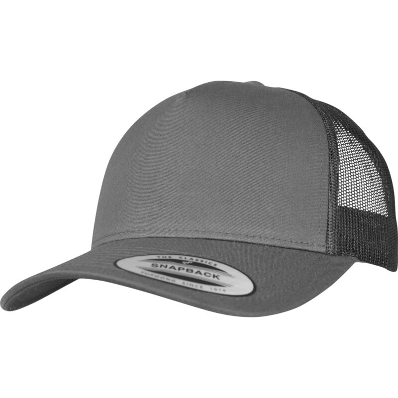 5-Panel Retro Trucker Cap Charcoal