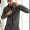51357 Dewberry Plus Size Mens Tracksuit Set-ANTHRACITE