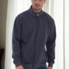 56777 Dewberry Zippered Mens Cardigan-ANTHRACITE