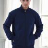 56777 Dewberry Zippered Mens Cardigan-NAVY
