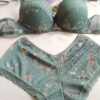 58362 Dewberry Padded Supported Floral Boxer Type Underwear-GREEN