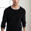60226 Dewberry Knitwear Menswear Sweater-BLACK
