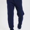 62819 Dewberry Straight Leg Back Pocket Detailed Sweatpants-NAVY BLUE