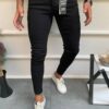 64205 Dewberry Skinny Fit Mens Trousers-BLACK