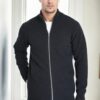 65801 Dewberry Zippered Knitwear Cardigan-ANTHRACITE