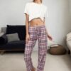 80156 Dewberry Women Pyjama Bottom-BLUE-PINK