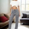 80156 Dewberry Women Pyjama Bottom-Navy-BLUE-WHITE