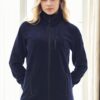80514 Dewberry Full Zipper Fleece Jacket-NAVY BLUE