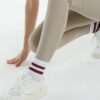 80927 Dewberry High Waist Ribbed Interlock Womens Tights-BEIGE
