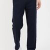 82904 Dewberry Straight Leg Relaxed Cut Mens Sweatpant-NAVY