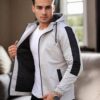 84690 Dewberry Seasonal Mens Jacket-BEIGE-BLACK