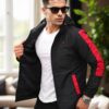 84690 Dewberry Seasonal Mens Jacket-BLACK-RED