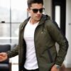 84690 Dewberry Seasonal Mens Jacket-KHAKI-BLACK