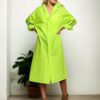 89762 Dewberry Waterproof Windproof Womens Raincoat-PEANUT GREEN