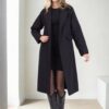 90660 Dewberry Women Coat-BLACK