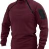 90777 Dewberry Mens Fleece with Arm Pocket-BORDO