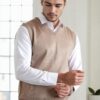 90829 Dewberry V Neck Sleeveless Knit Mens Sweater-VISION
