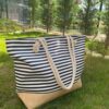 92547 Dewberry Soft Handle Womens Beach Bag-BEIGE