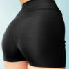 95503 Dewberry Casual & Beach Mini Womens Shorts-BLACK
