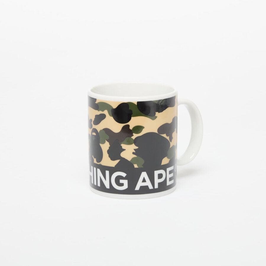 A BATHING APE 1St Camo Pottery Mug Yellow Universal-alacsony-ár