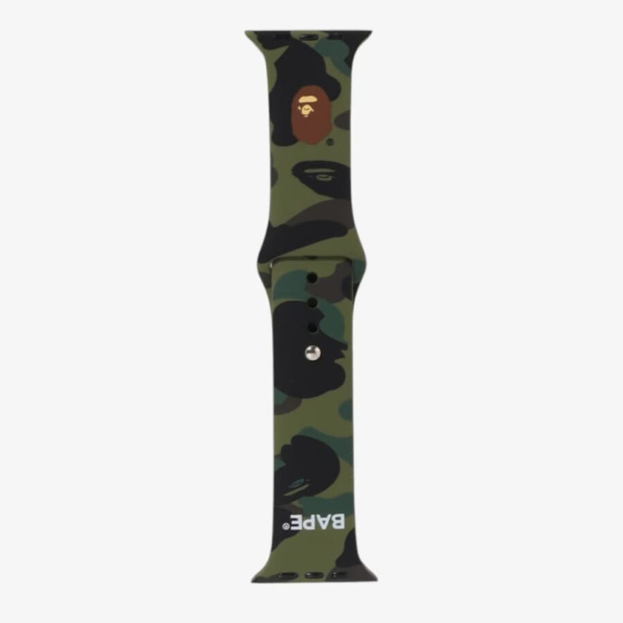 A BATHING APE 1St Camo Watch Band Green M-alacsony-ár