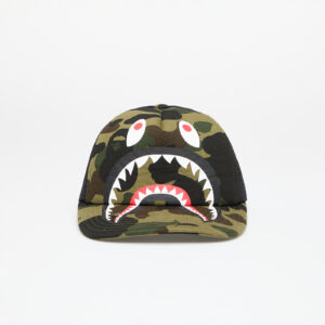A BATHING APE 1st Camo Shark Mesh Cap Green Universal-alacsony-ár