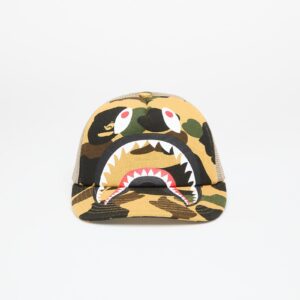 A BATHING APE 1st Camo Shark Mesh Cap Yellow Universal-alacsony-ár