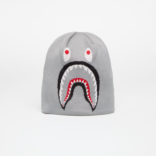 A BATHING APE 2nd Shark Knit Hat Gray Universal-alacsony-ár