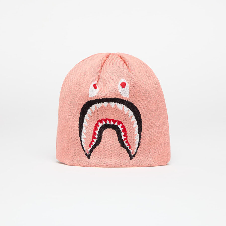 A BATHING APE 2nd Shark Knit Hat Pink Universal-alacsony-ár