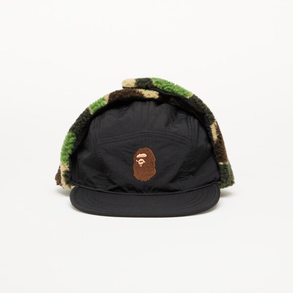 A BATHING APE Abc Camo Puffy Flight Cap M Black M-alacsony-ár