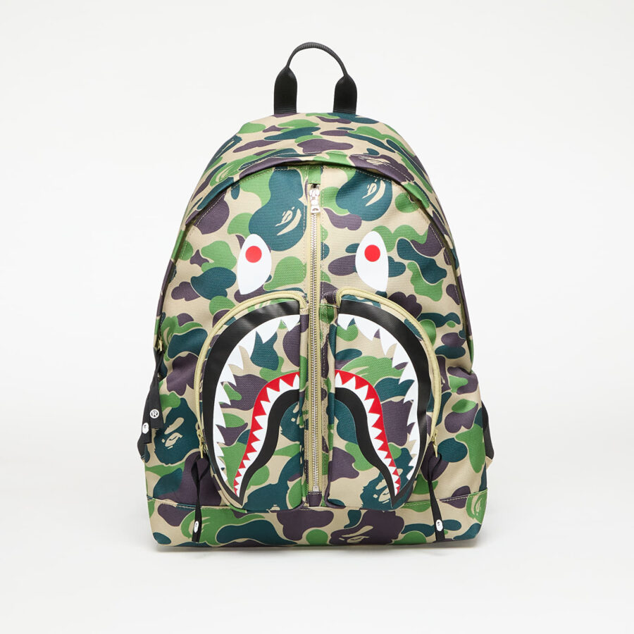 A BATHING APE Abc Camo Shark Daypack Green Universal-alacsony-ár