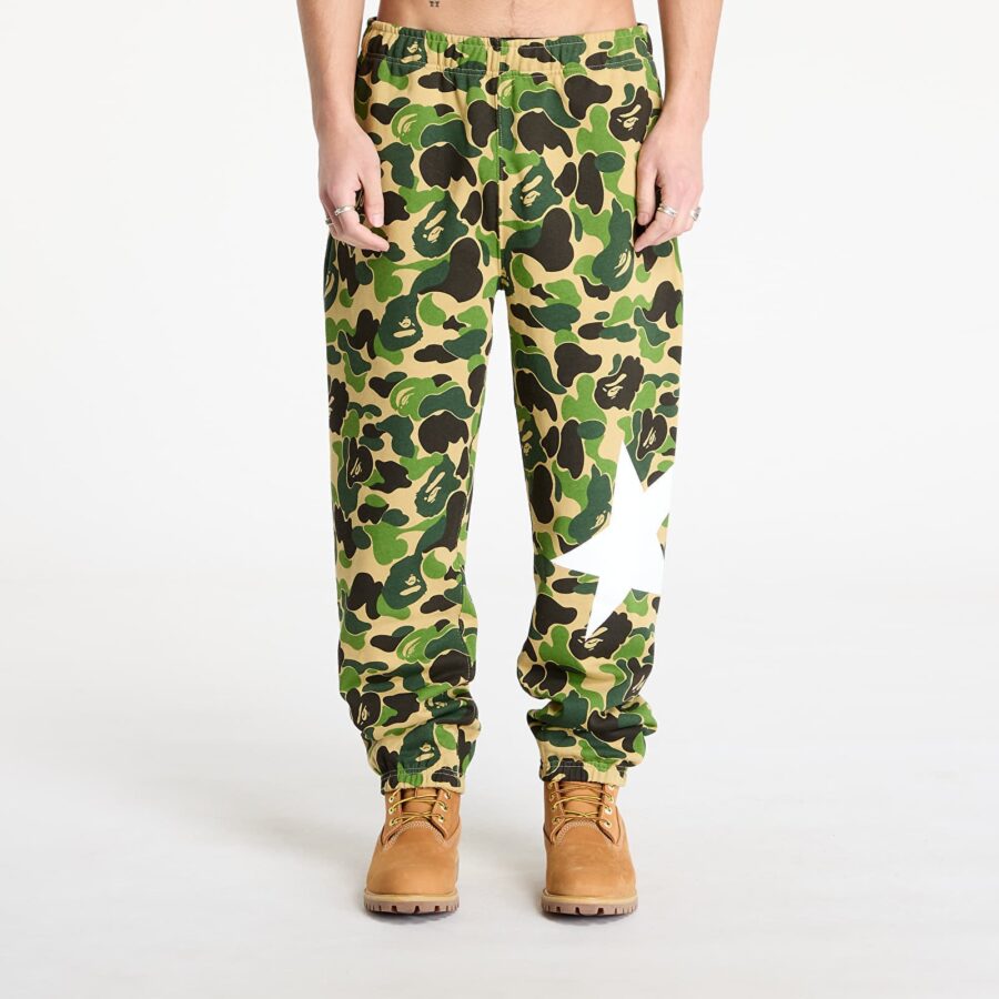 A BATHING APE Abc Camo Sweatpants M Green XL-alacsony-ár