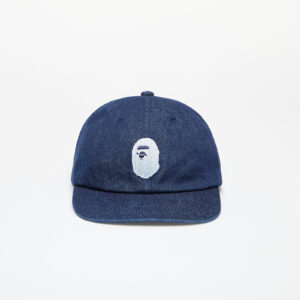 A BATHING APE Ape Head Denim Cap Indigo Universal-alacsony-ár