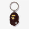 A BATHING APE Ape Head Metal Keychain Brown Universal-alacsony-ár