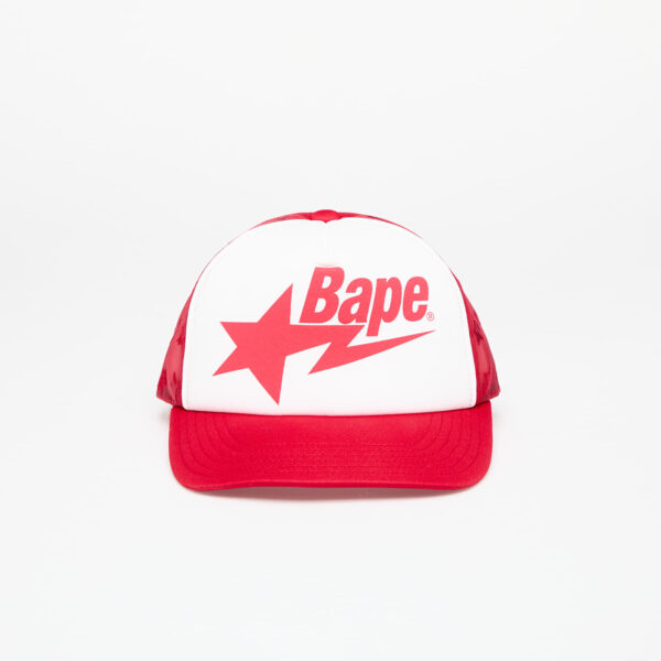 A BATHING APE Bape Sta Mesh Cap M Red Universal-alacsony-ár