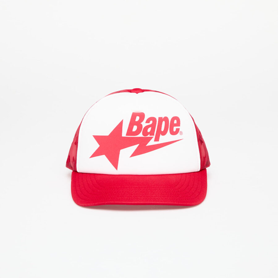 A BATHING APE Bape Sta Mesh Cap M Red Universal-alacsony-ár