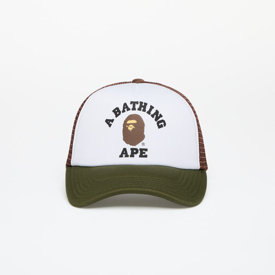 A BATHING APE College Mesh Cap Olive Drab Universal-alacsony-ár