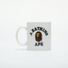 A BATHING APE College Pottery Mug White Universal-alacsony-ár