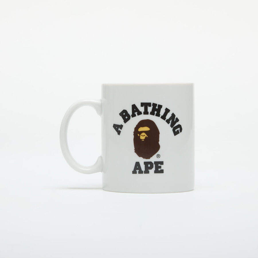 A BATHING APE College Pottery Mug White Universal-alacsony-ár