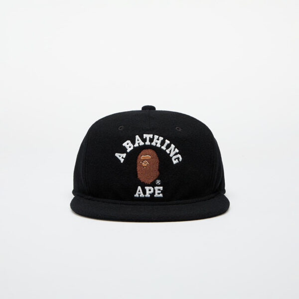 A BATHING APE College Wool Cap M Black Universal-alacsony-ár