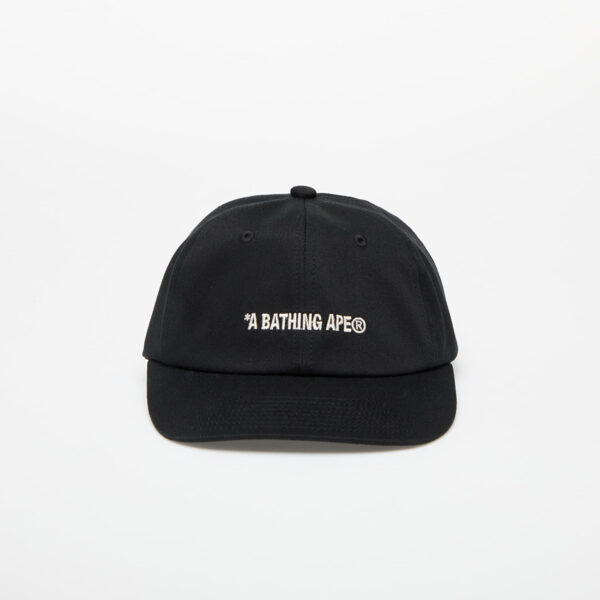 A BATHING APE Logo Cap Black Universal-alacsony-ár
