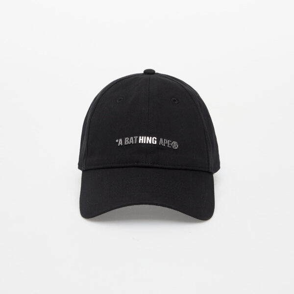A BATHING APE Metal Logo Pin Cap Black Universal-alacsony-ár