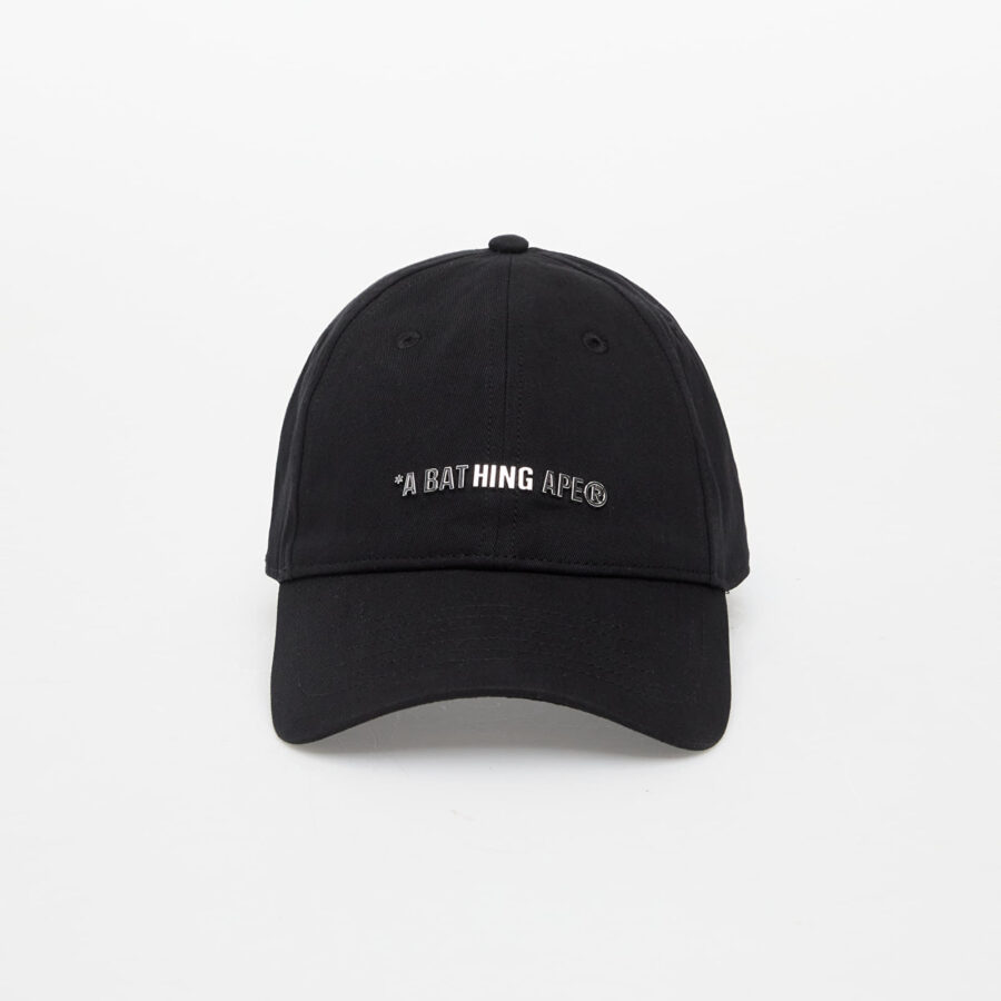 A BATHING APE Metal Logo Pin Cap Black Universal-alacsony-ár