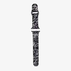 A BATHING APE Neon Camo Watch Band Black M-alacsony-ár