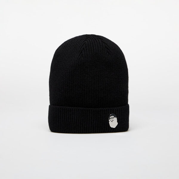 A BATHING APE One Point Knit Cap M Black Universal-alacsony-ár