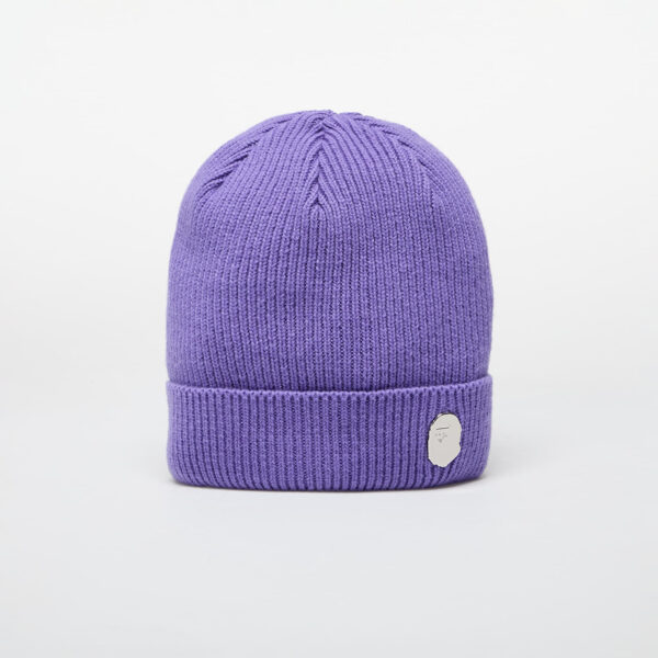 A BATHING APE One Point Knit Cap M Purple Universal-alacsony-ár